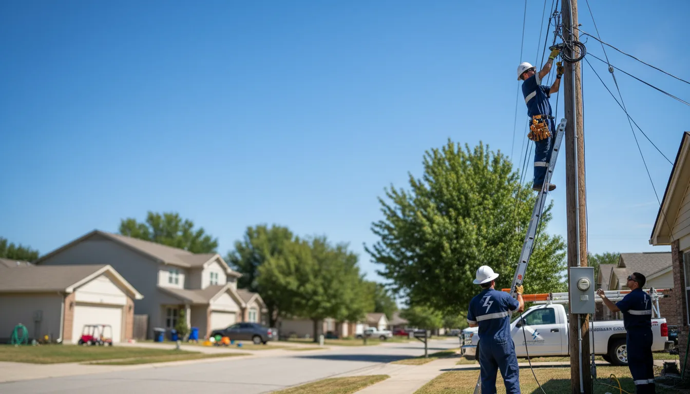 Residential electrician providing installation services in Widen, WV